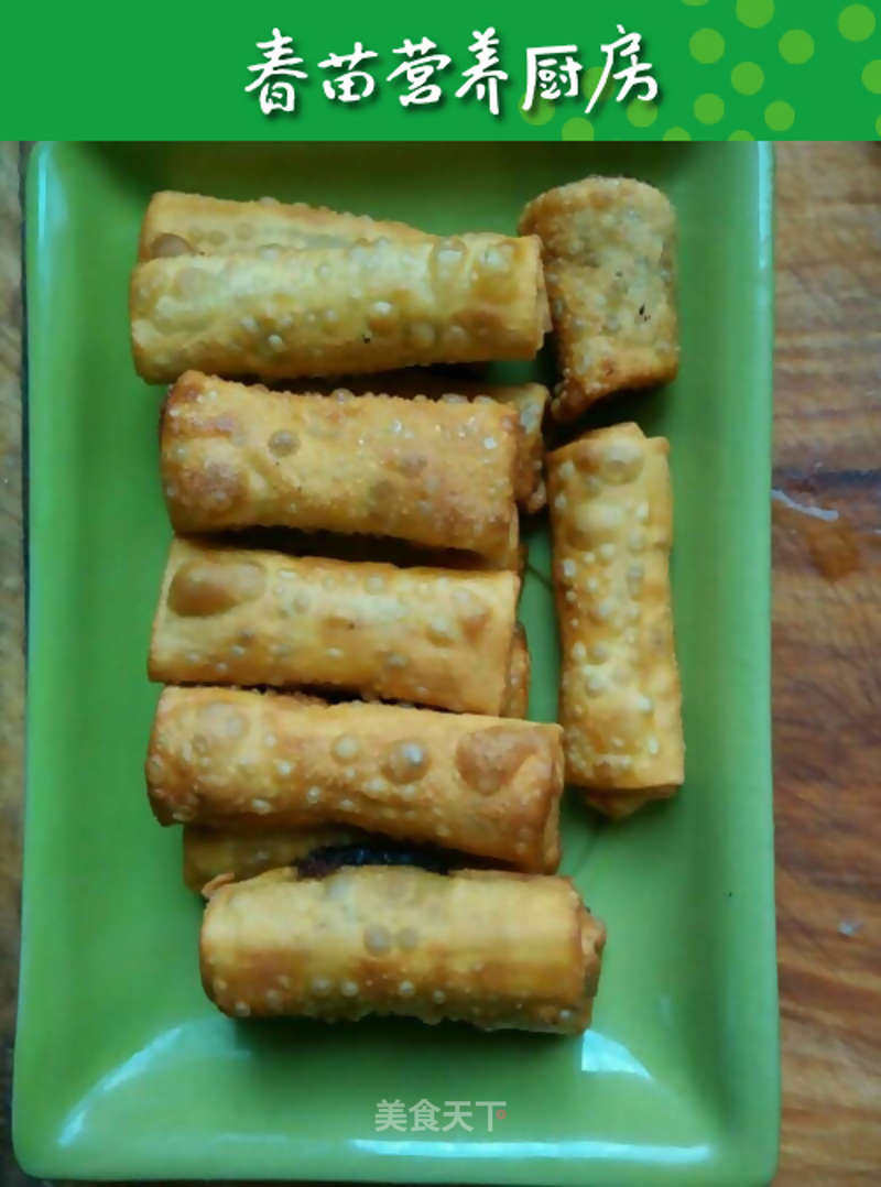 Family Edition Bean Paste Spring Rolls recipe