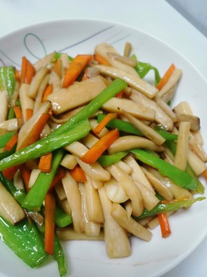 Stir-fried King Pleurotus recipe