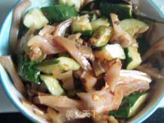 Pork Ears in Red Oil with Cucumber recipe