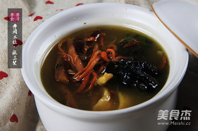 Cordyceps Flower Lily Taihe Black-bone Chicken Soup recipe