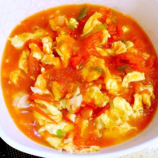 Scrambled Eggs with Tomatoes recipe
