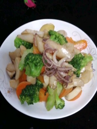 Squid Stir-fried Vegetables recipe