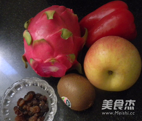 Colorful Fruit and Vegetable Salad recipe