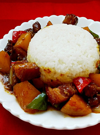 Braised Pork Rice with Potatoes recipe
