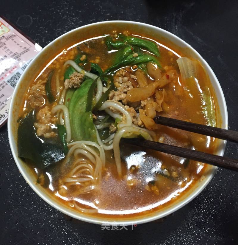 Potato Noodles with Chili Sauce recipe