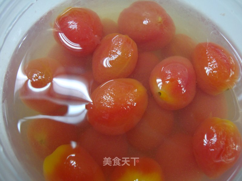 Iced Plum Pickled Cherry Tomatoes