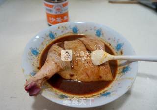 #aca烤明星大赛#roasted Shacha Duck Legs recipe