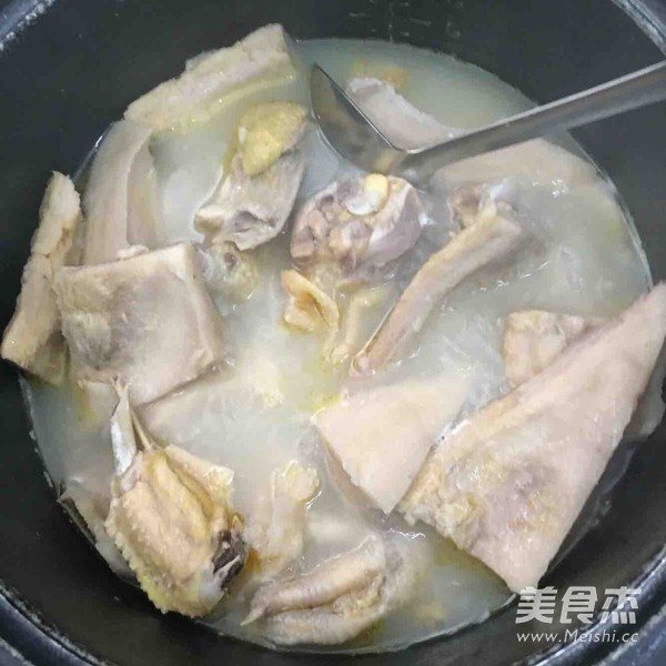 Durian Shell Stewed Chicken recipe