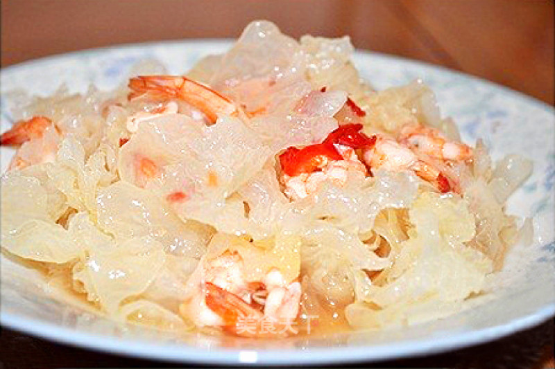 Summer Juicy Dishes-thai Tremella Shrimp