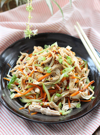 Spicy Chicken Shredded with Cold recipe