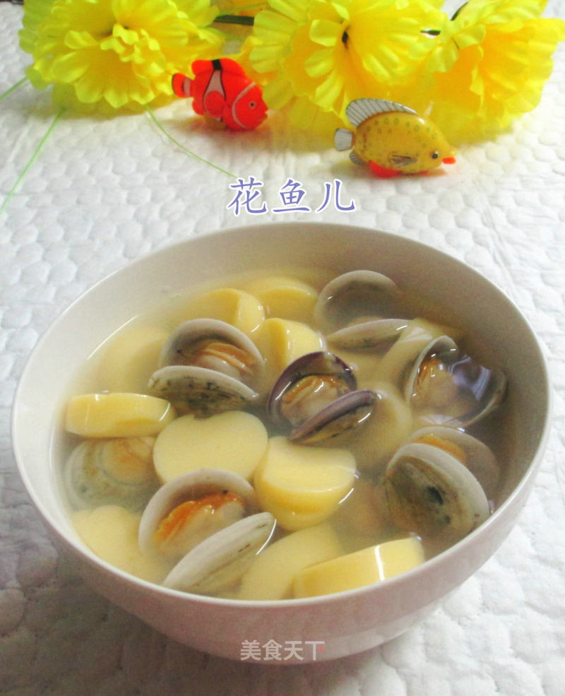 Sakura Jade Tofu Soup with Clams recipe