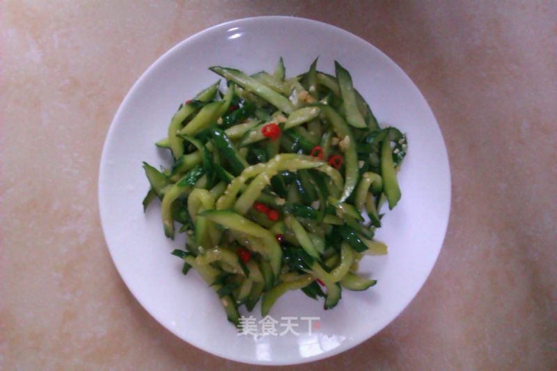 Spicy Pickled Cucumber Shreds recipe