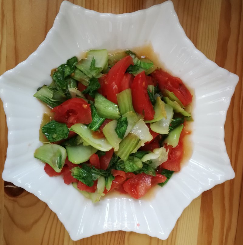 Stir-fried Tomatoes with Rape recipe