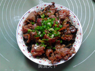 Steamed Chicken with Tangerine Peel and Mushroom recipe