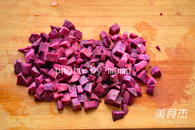 Glutinous Rice and Purple Sweet Potato Paste recipe