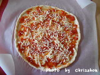 Homemade Salami Pizza---sufficient Filling recipe