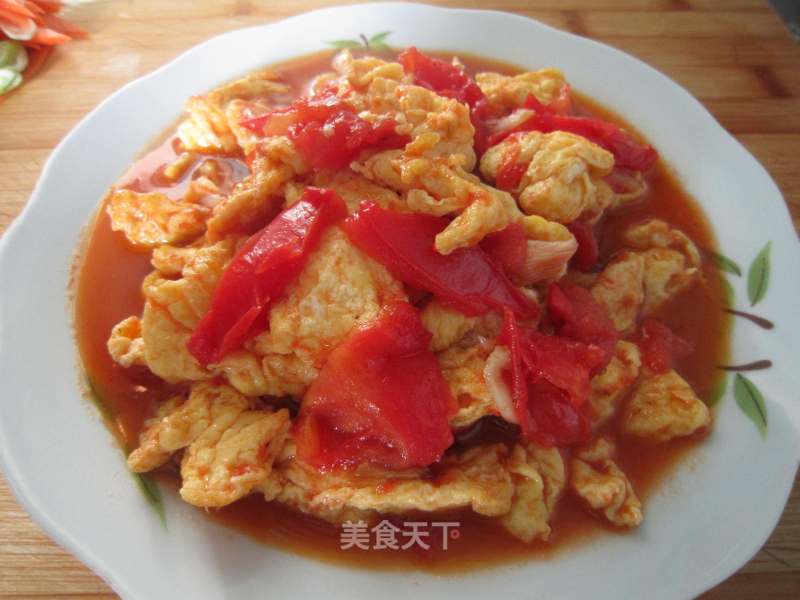 Scrambled Eggs with Tomatoes recipe