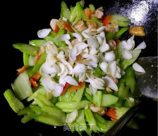 Celery and Lily Shrimp recipe