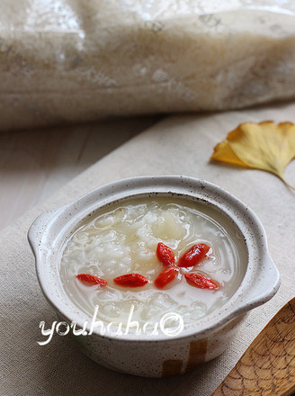 Evergrande Xing'an Lily White Fungus Rice Porridge recipe