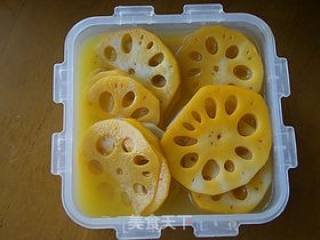 Orange Juice Lotus Root Slices recipe