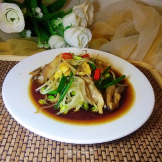 Mushroom with Bean Sprouts recipe