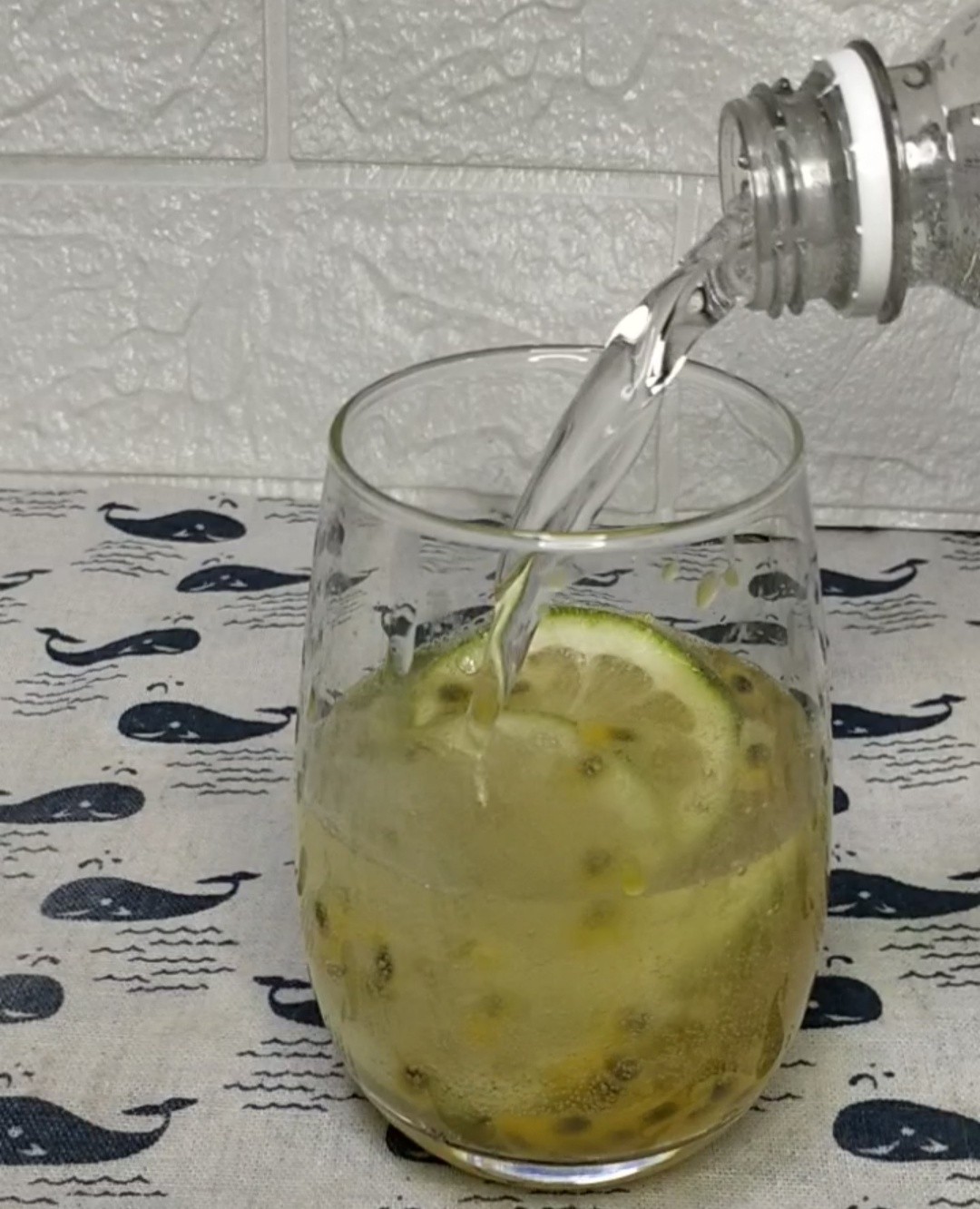 Honey Lime Passion Fruit Sparkling Water recipe