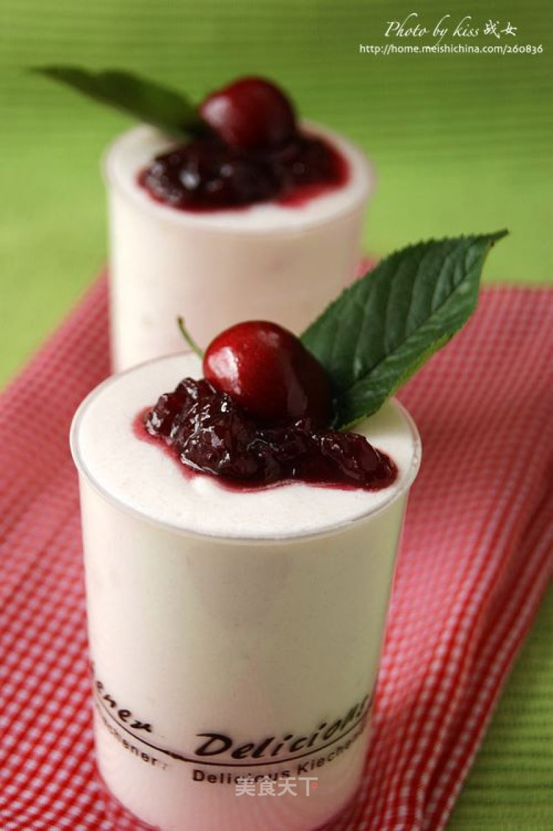 Cherry Yogurt Mousse recipe