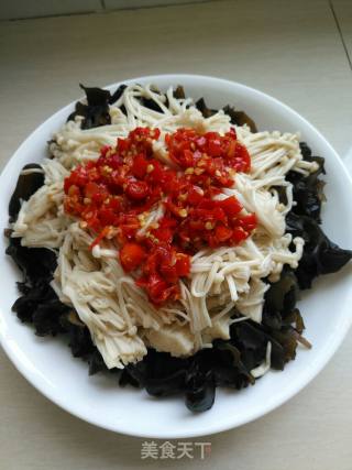 Chopped Pepper Enoki Mushroom recipe