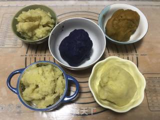 Potato Color Taro Balls recipe