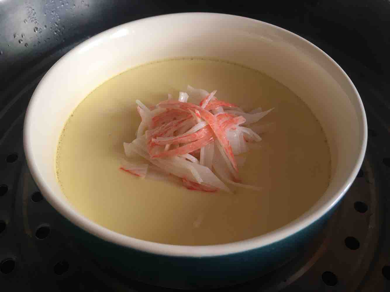 Crab Stick Steamed Egg recipe