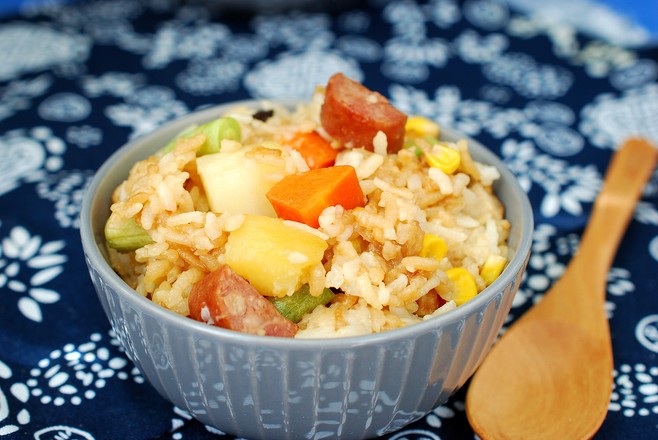 Nutritious and Delicious Lazy Braised Rice recipe