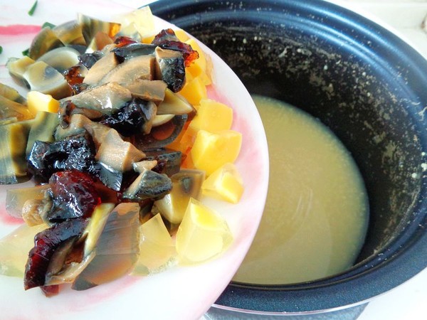 Century Egg Chicken Millet Congee recipe