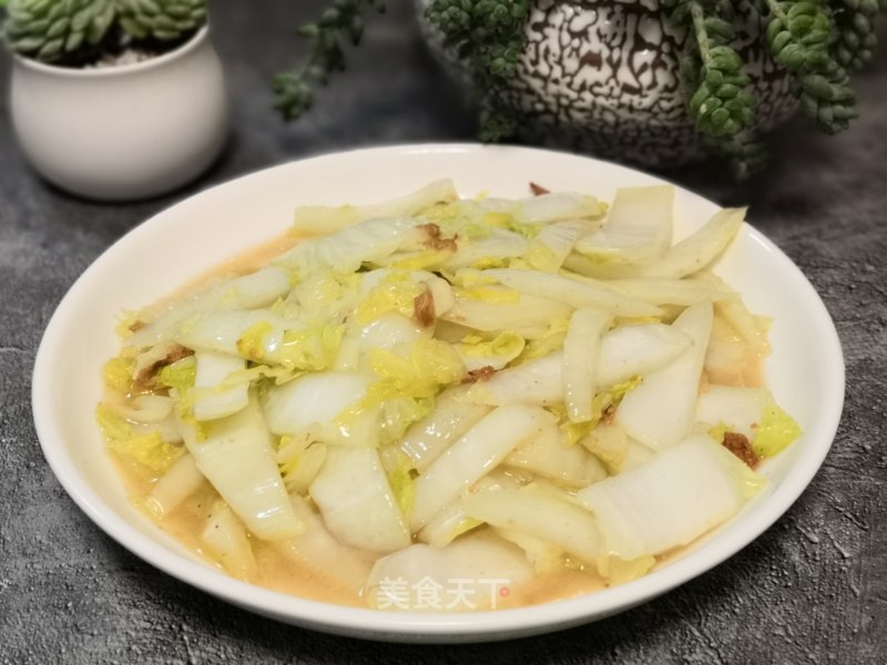 Stir-fried Chinese Cabbage with Oil Dumpling recipe