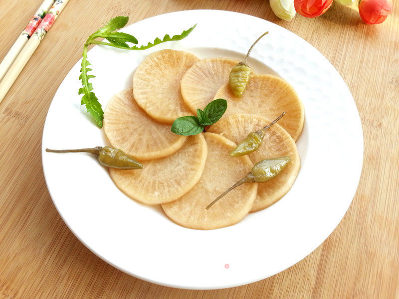 Sweet and Sour Crispy Radish recipe