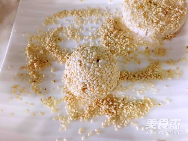 Sesame Corn Glutinous Rice Cake recipe