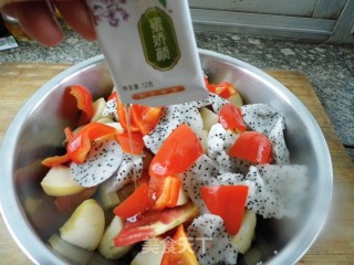Assorted Fruits and Vegetables with Honey recipe