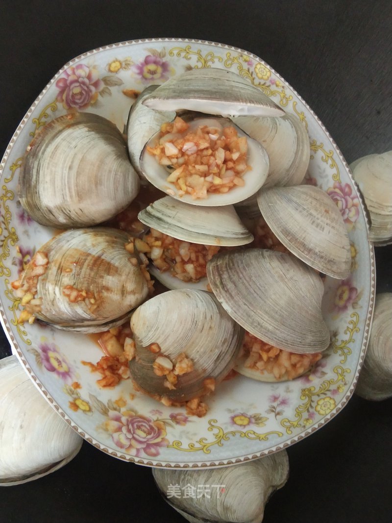 Steamed/steamed White Scallops with Chili and Garlic recipe