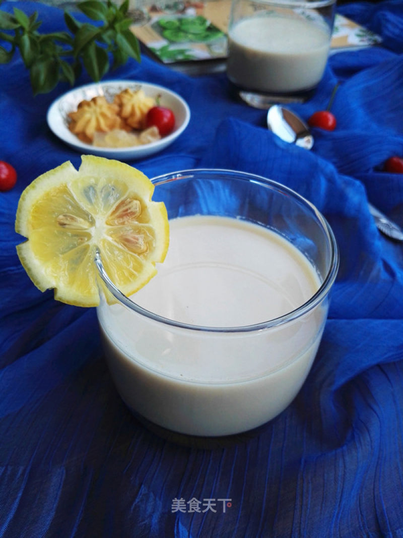 Lemon Shavings Milk Barley Tea recipe