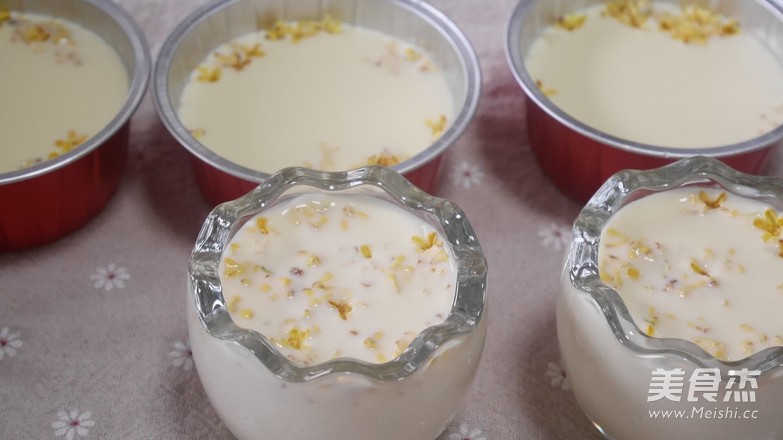 Osmanthus Cheese Pudding recipe