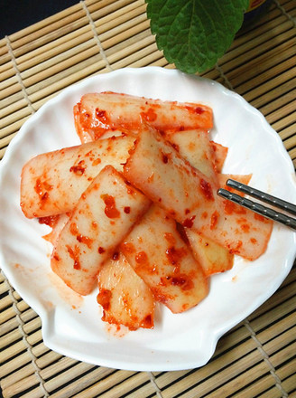 Korean Spicy Radish Peel recipe