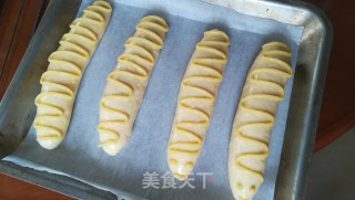 Coconut Stuffed Caterpillar Bread recipe