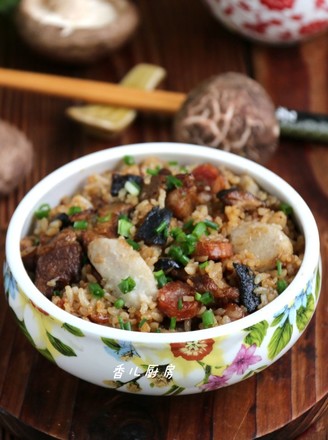 Stewed Mushroom and Taro Rice