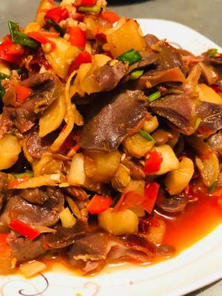 Sour and Spicy Chicken Gizzards recipe