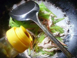 Stir-fried Lettuce with Ham and Pork Belly recipe