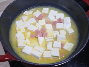 Salted Egg Yolk Tofu Pot recipe