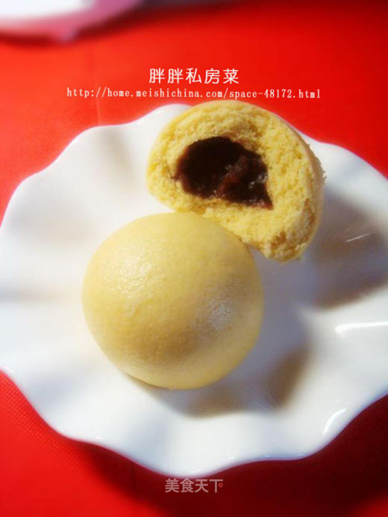 Millet Noodle Bean Paste Buns recipe