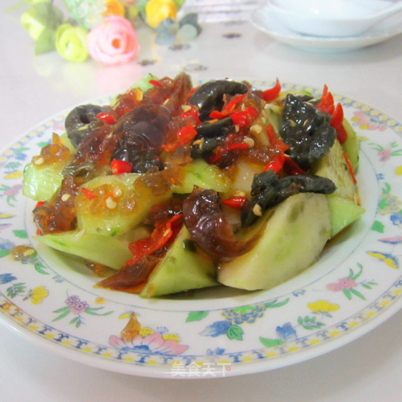 Preserved Egg with Cucumber recipe