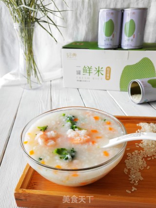 Vegetable Shrimp Congee recipe