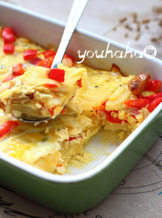 Potato Baked Omelette recipe