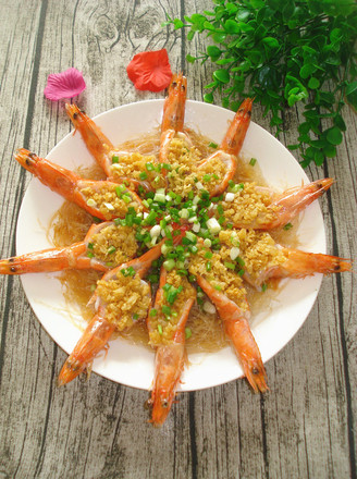 Steamed Prawns with Garlic Vermicelli recipe
